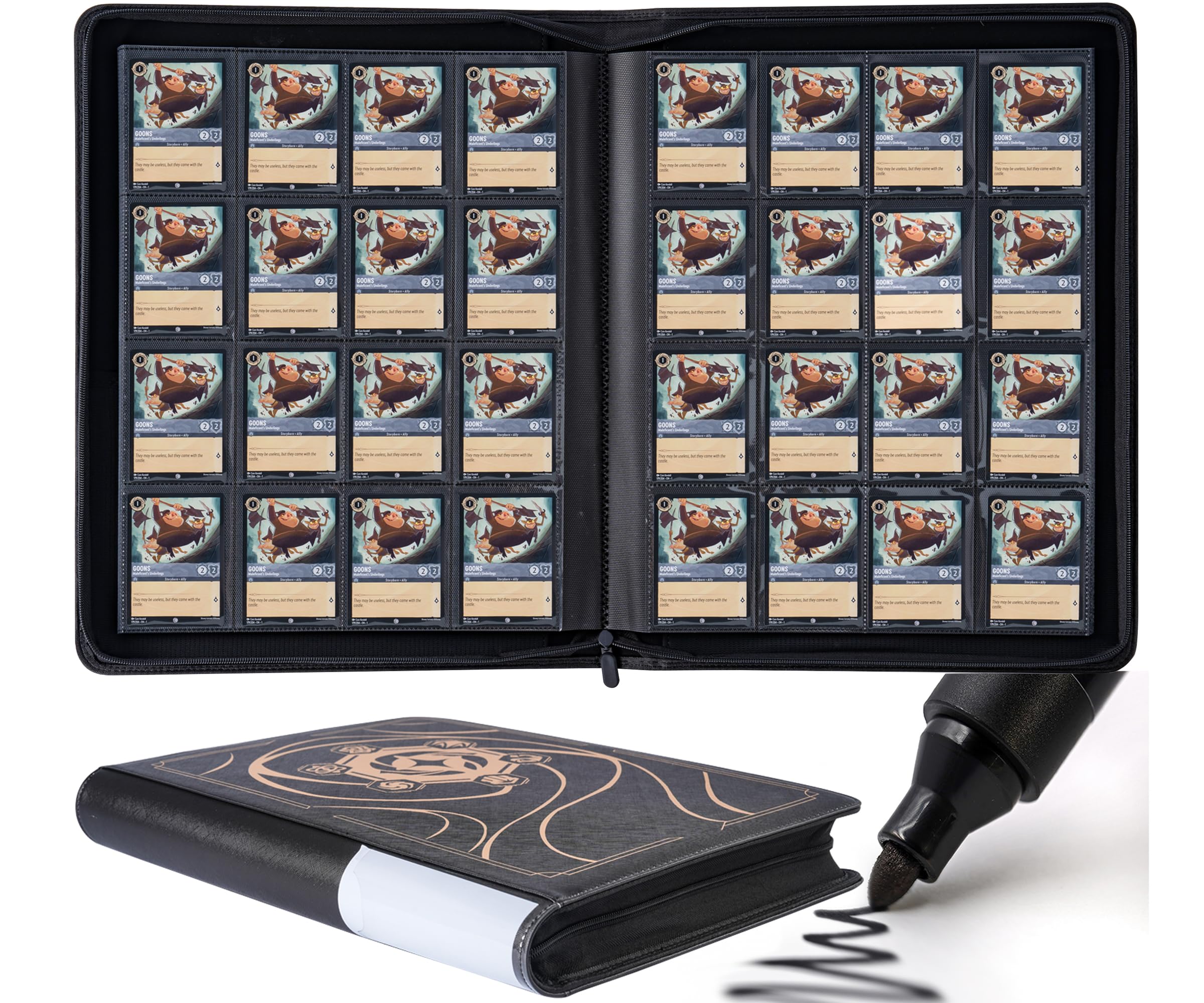 Amazon.com: Binder for Lorcana Cards, Premium 16 Pocket Trading